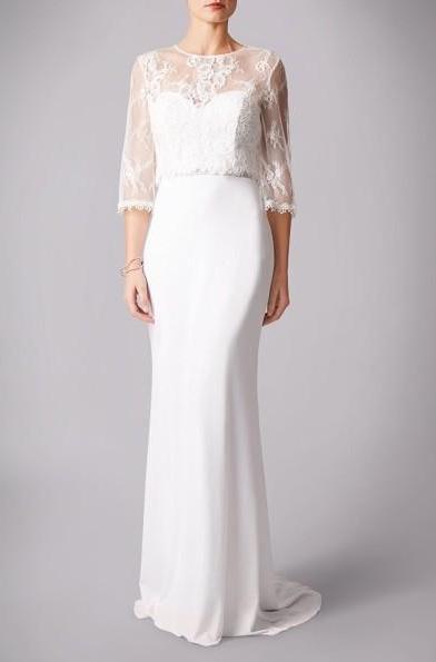 SALE - Mascara White Strapless Dress with Lace Top SALE - Mascara White Strapless Dress with Lace Top
