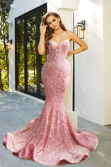 PORTIA AND SCARLETT PS21208 SEQUIN GOWN
