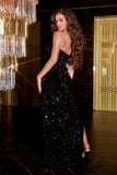 SARELLE PS22510 SEQUIN GOWN